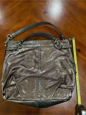 Coach Metallic Brown Shoulder Tote Bag -